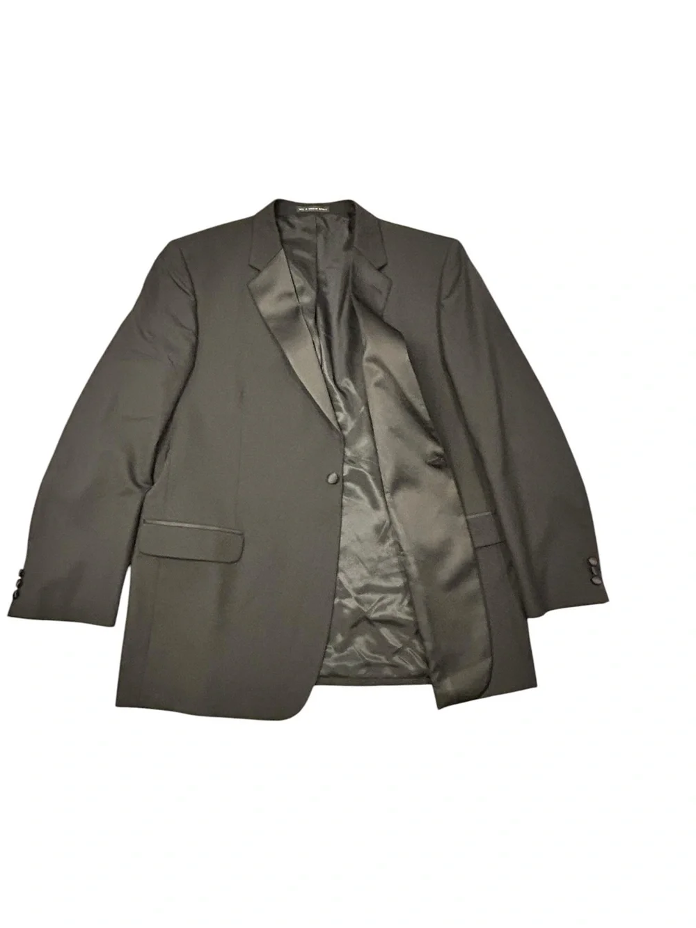 After Hours Tuxedo 2-PC Suit Jacket and Pants 48L Men’s Formal Wool Black